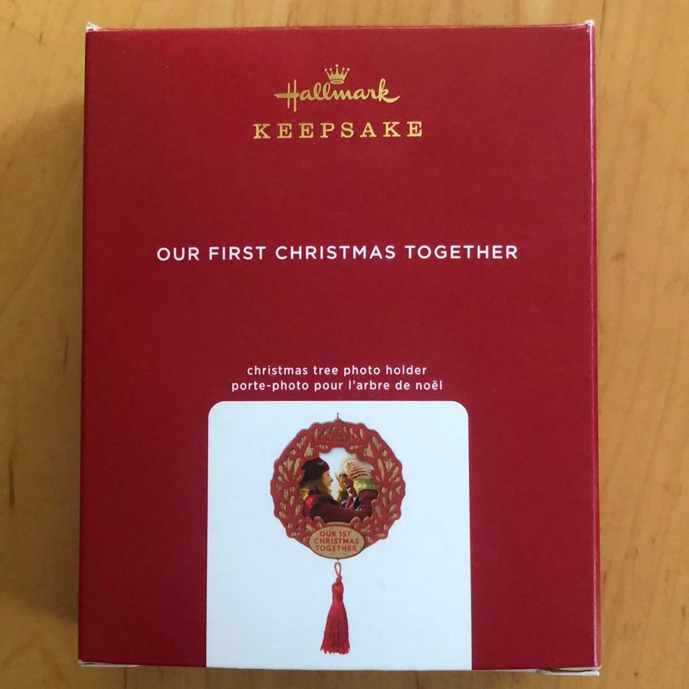 Hallmark keepsake ornament: our first Christmas together 2020 photo holder